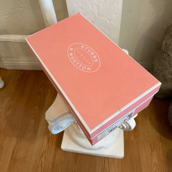 LoveShackFancy x Stubbs and Wootton Roses Slipper in Turquoise Blue Velvet - Picture 15 of 17